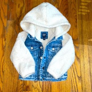 Toddler’s Sherpa denim jacket
